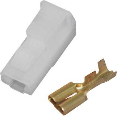 NAMZ CUSTOM CYCLE 1-Pin .25" Female Conn/Term 5-Pk Hd 72295-94 NH-CN-1BSL