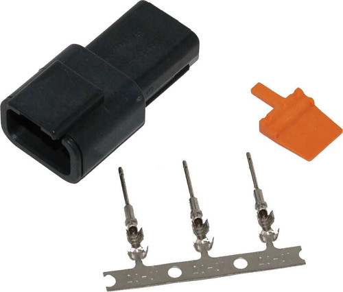 NAMZ CUSTOM CYCLE Deutsch Dtm 3-Pin Receptacle W/3 Trmnls/Wdglck Hd74103-98Bk MDR-3B