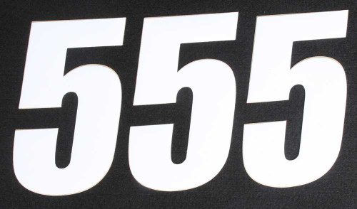 D-COR Number 5 White 6" 3/Pk 45-16-5