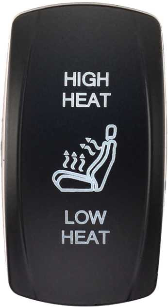 XTC POWER PRODUCTS Dash Switch Rocker Face High Low Heated Seats SW00-00145000