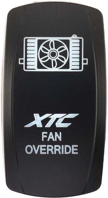 XTC POWER PRODUCTS Dash Switch Rocker Face Xtc Fan Override SW00-00110012