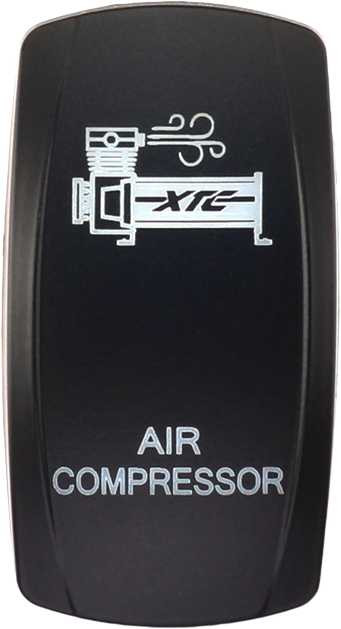 XTC POWER PRODUCTS Dash Switch Rocker Face Air Compressor SW00-00111006