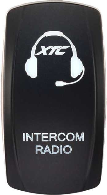 XTC POWER PRODUCTS Dash Switch Rocker Face Intercom Radio SW00-00115027