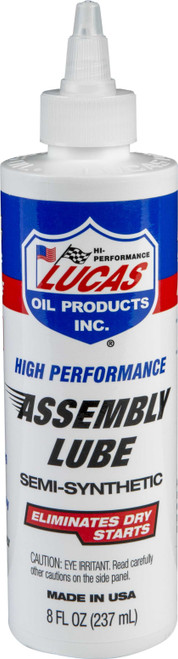 LUCAS Semi-Synthetic Assembly Lube 8 Oz (12/Case Sold Ea) 10153