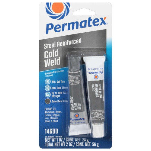 PERMATEX Cold Weld Bonding Compound 1Oz 2/Pk 14600
