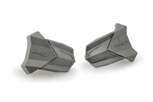PUIG Rubber End Replacement Frame Slider R19 Pair Grey 3148U