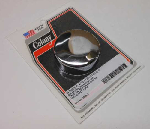 COLONY MACHINE Chrome Fork Stem Cap Fxst/Fxwg 80-07 2058-1