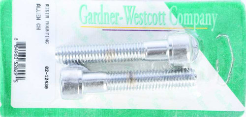 GARDNERWESTCOTT Riser Bolts Chrome Allen Head 1/2-13 X 2 3/4 Coarse Thread 02-12430