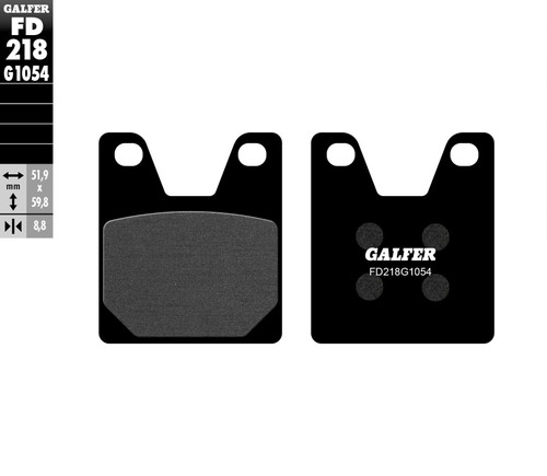 GALFER Brake Pads Semi Metallic Fd218G1054 FD218G1054