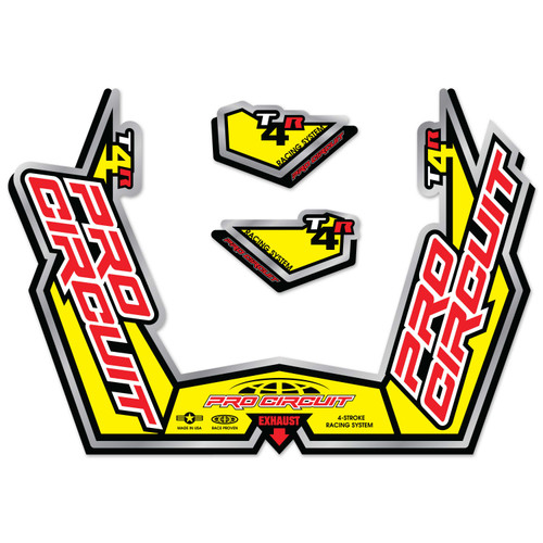PRO CIRCUIT T4-Gpr Sticker Kit Replacement Muffler Stickers DC09T4GPR