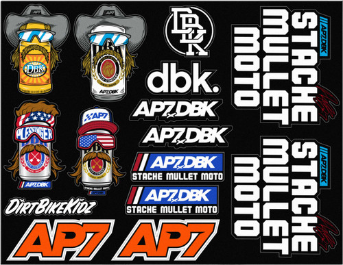 DBK Ap7 Sticker Sheet 8.5"X11" AC-AP7-SS-DECAL