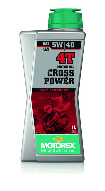 MOTOREX Cross Power Oil 5W40 4T 1L (10/Case Sold Ea) 308243