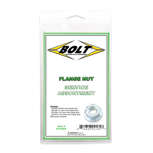 BOLT Flange Nut Assortment 140 Piece Kit SV-FNUT