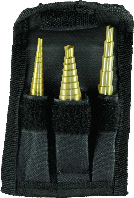 PERFORMANCE TOOL 3 Pc Step Drill Set W9003