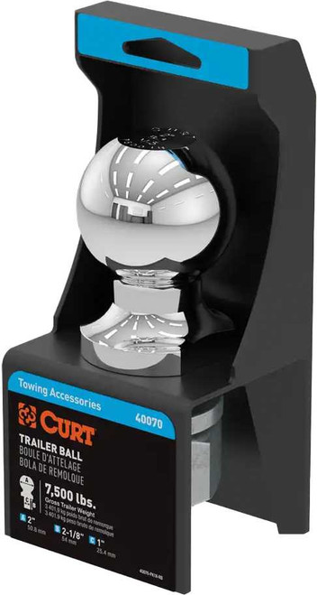 CURT 2 X 1 X 2 1/8 Hitch Ball Pkgd 40070