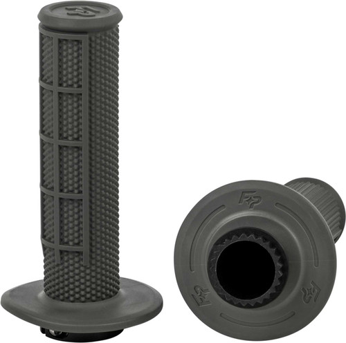 FIRE POWER Control Mx Lock-On Grips Grey Half Waffle 24-0202