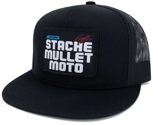 DBK Stache Mullet Moto 2Fifty Hat Black HAT-STACHE-2FIFTY