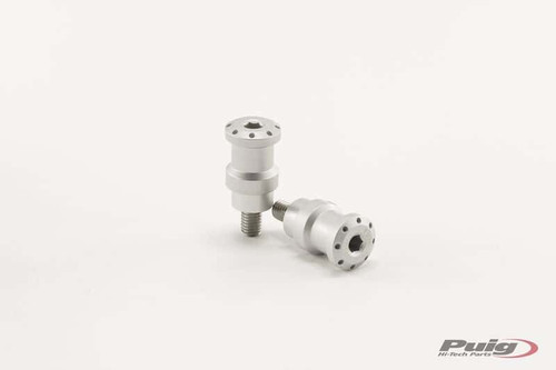 PUIG Swingarm Spools Hi-Tech 8Mm Silver 2/Pk 5923P