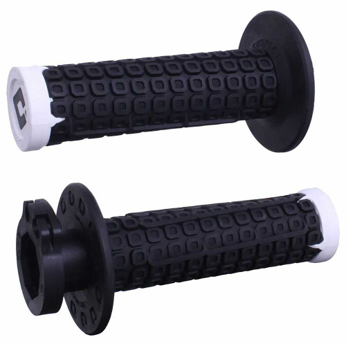 ODI Nomad Lock-On Off-Road Grip W/D30 Black/White/Silver H36NDBW