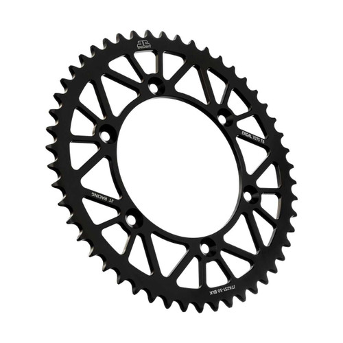 JT Rear Racelite Sprocket Alum 50T-520 Blk Hon/Yam JTA251.50BLK