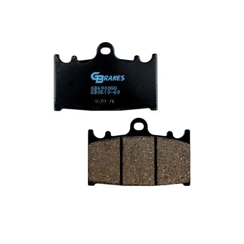 GBRAKES Brake Pads Semi Metallic GB0510-69