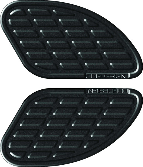 ONE EMBLEMS Tankpad Soft Touch Leather L&R Black BUMPS13P