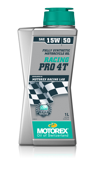MOTOREX Racing Pro Oil 15W50 4T 1L (10/Case  Sold Ea) 308256