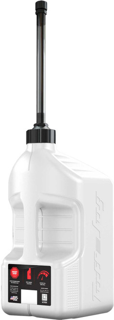 TUFF JUG Utility Container White W/ Autostop Spout 5 Gal WUASVS20