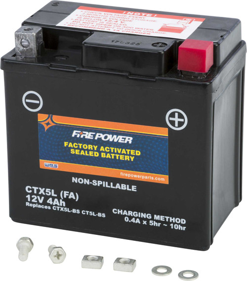 FIRE POWER Battery Ctx5L Sealed Factory Activated CTX5L-BS(FA)