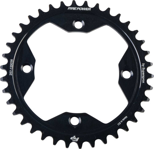 FIRE POWER Rear Sprocket Steel 38T Blk FPS-1350-38-BLK