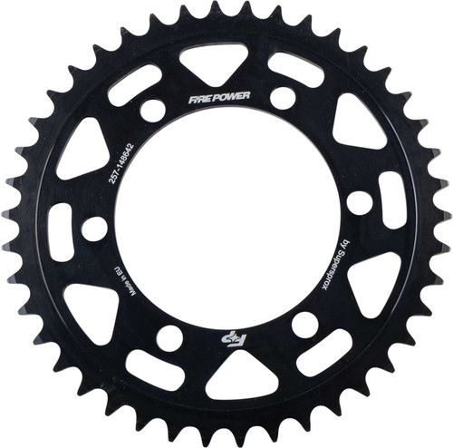 FIRE POWER Rear Sprocket Steel 42T Blk FPS-1486-42-BLK