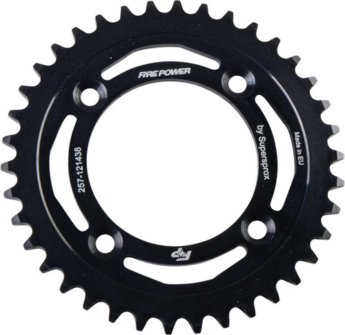 FIRE POWER Rear Sprocket Steel 38T Blk FPS-1214-38-BLK