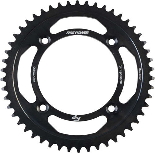 FIRE POWER Rear Sprocket Steel 50T Blk FPS-209-50-BLK