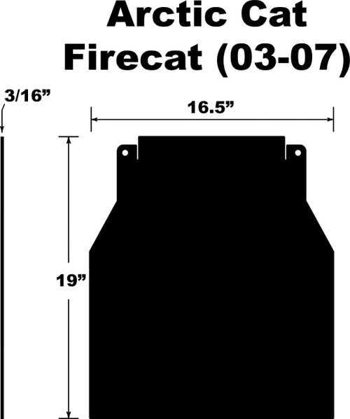 PDP Snowflap  Arctic Cat Firecat/Sabercat 03-07 SF-FCAT037PB