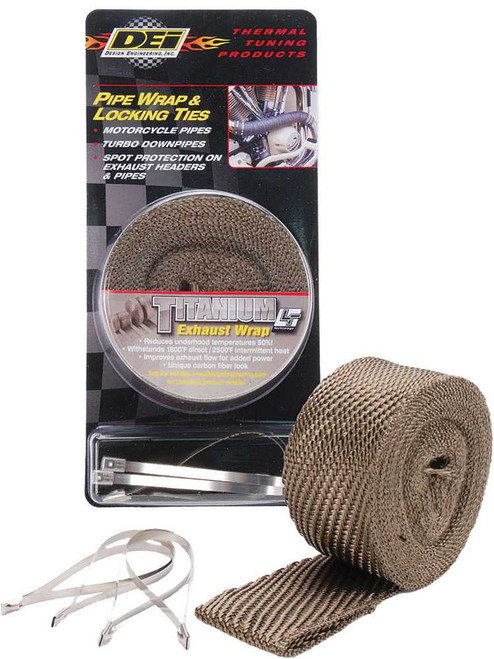 DEI Pipe Wrap & Locking Ties Titanium 901123