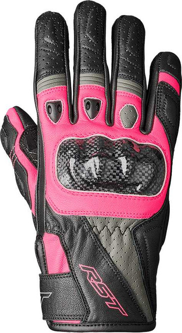 RST Womens Stunt Iii Ce Glove Black / Pink / Grey Lg 102097PNK-08