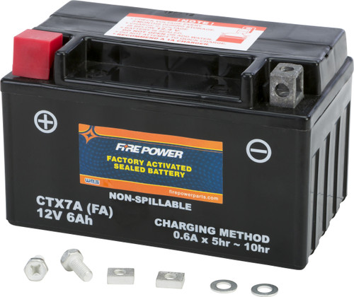 FIRE POWER Battery Ctx7A Sealed Factory Activated CTX7A-BS(FA)