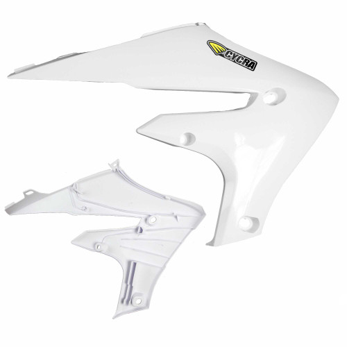 CYCRA Powerflow Radiator Shrouds White 1CYC-1784-42