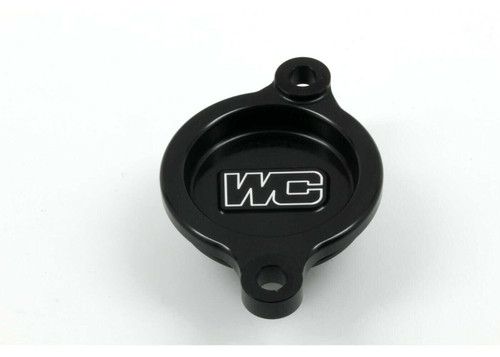 WORKS Oil Filter Cover Black Kaw 27-080