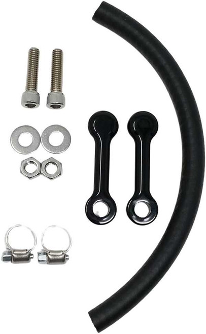 DK CUSTOM PRODUCTS Billet Tank Lift Kit 2" `99-Up Touring Powder Coat Blk DK-TRG-TLK-2