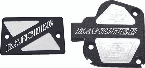 MODQUAD Throttle & Brake Cover Set Black Logo Banshee TSET1-BBLK