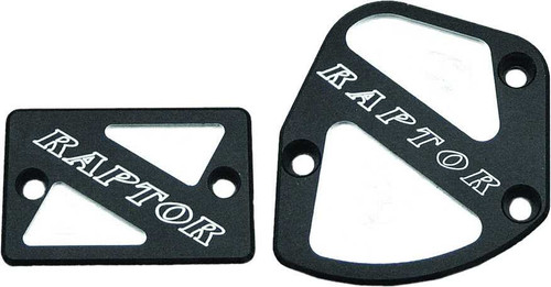 MODQUAD Throttle & Brake Cover Set Black Logo Raptor TSET1-RBLK