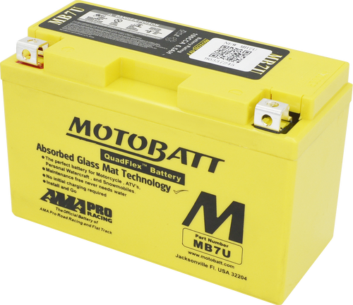 MOTOBATT Battery Mb7U Sealed Factory Activated MB7U