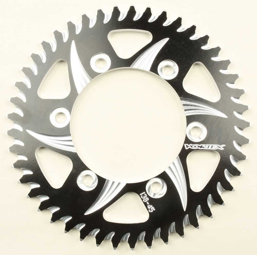 VORTEX Rear Cat5 Sprocket Aluminum 45T-530 Blk Kaw/Suz/Yam 438ZK-45