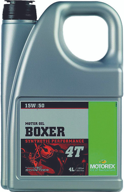 MOTOREX Boxer 15W50 4T 4L (4/Case  Sold Ea) 300273