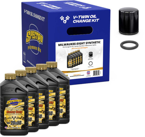 SPECTRO V-Twin Engine Oil Chg Kit M8 Synthetic 311887