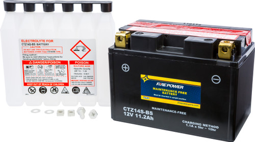 FIRE POWER Battery Ctz14S-Bs Maintenance Free CTZ14S-BS