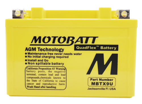 MOTOBATT Battery Mbtx9U Sealed Factory Activated MBTX9U