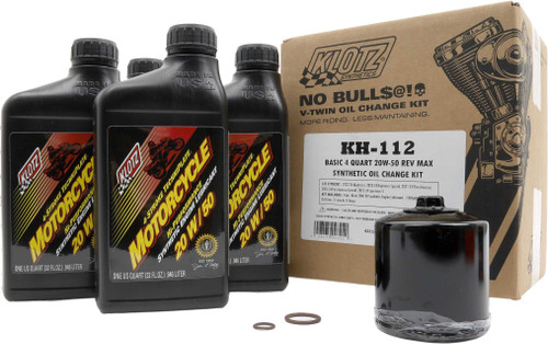 KLOTZ Basic Hd Rev Max 4Qt Synthetic Oil Change Kit KH-112