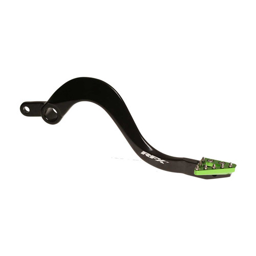 RFX Rear Brake Pedal Green Solid-Tip Kaw FXRB 20201 99GN